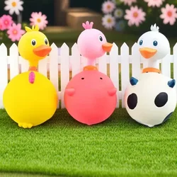 Perros de látex chirrido pollo juguete interactivo masticar mascota cerdo entrenamiento gato gritando para perro chirriador para productos para mascotas vacas juguete de goma