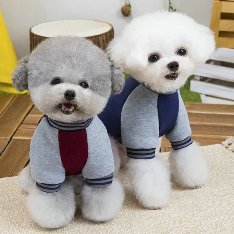 Ropa cálida para perros, jersey de cuello alto de invierno con capucha para perros pequeños y medianos, ropa para mascotas Chiwawa Dachshund, disfraz para cachorros, sudadera - imagen 2