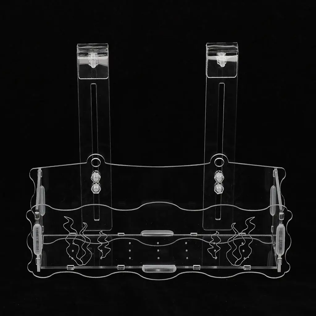 Acrylic Aquatic Plant Cup Pot Holder Aquarium Live Plant Glass Pot