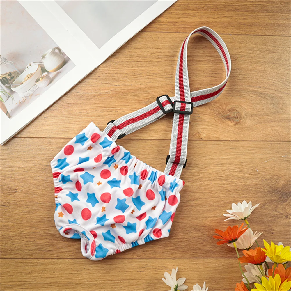 Pantalones fisiológicos reutilizables para perros pequeños y medianos, pañales ajustables para mascotas, pantalones cortos para caniche Shiba Inu, ropa interior para mascotas - imagen 3