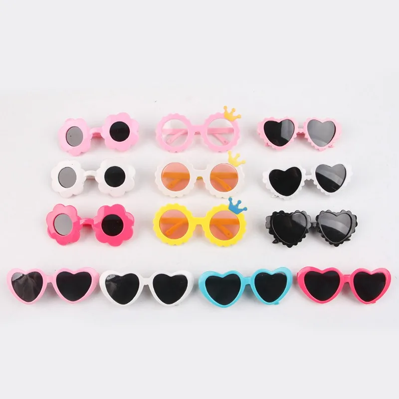 Gafas bonitas para mascotas, Mini gafas de sol con forma de amor para perros y gatos, accesorios para fotos de mascotas, productos de juguete de plástico, suministros de decoración de belleza - imagen 5