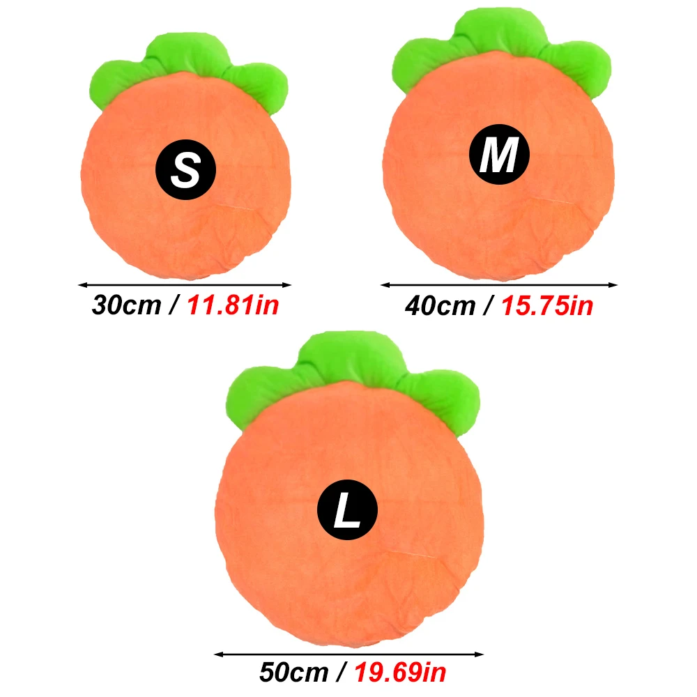 Alfombra cálida con forma de zanahoria para conejo, sofá suave y transpirable para mascotas, Animal PEQUEÑO, hámster, conejo, cachorro, gatito, cama para dormir, 1 ud. - imagen 3