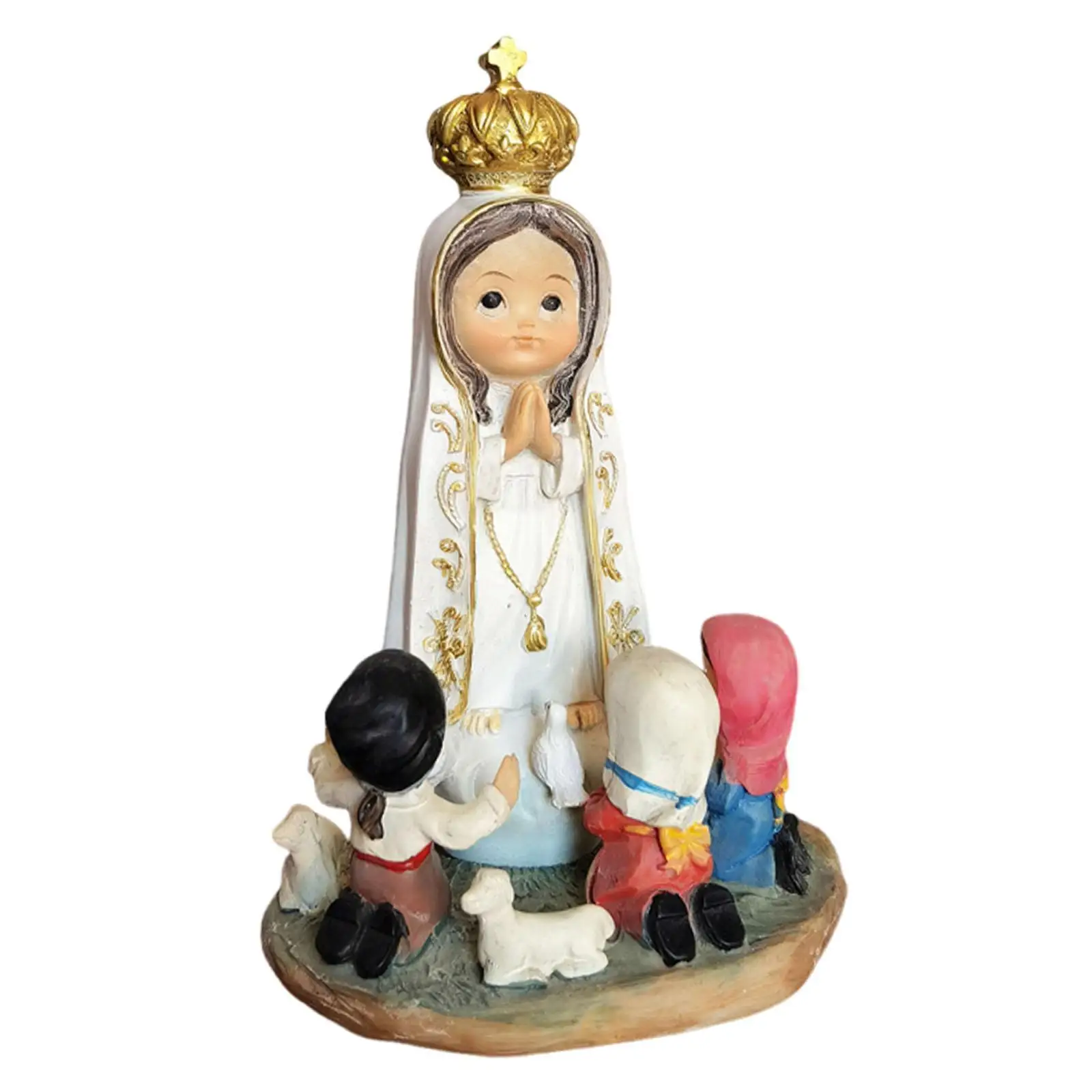 Nativity Figurine Nativity Set Scene Layout Xmas Statue Sculpture Desktop Ornament for Parties Festive Centerpiece Shelf Holiday