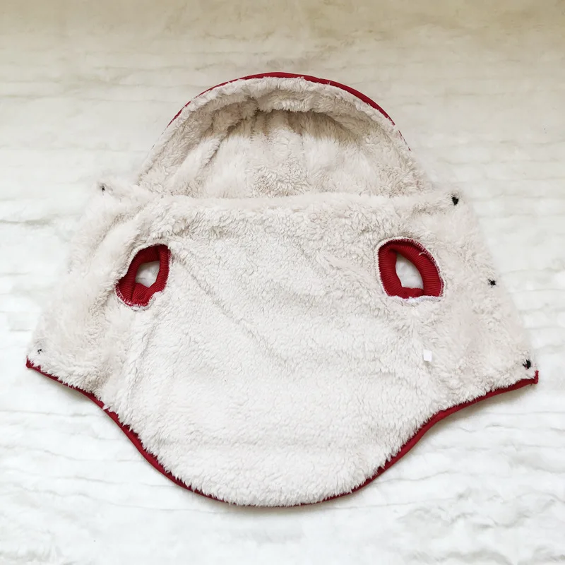 Ropa de otoño e invierno para mascotas, chaqueta con capucha gruesa de lana para cachorros, abrigo térmico de algodón, suministros para mascotas, ropa para perros - imagen 4