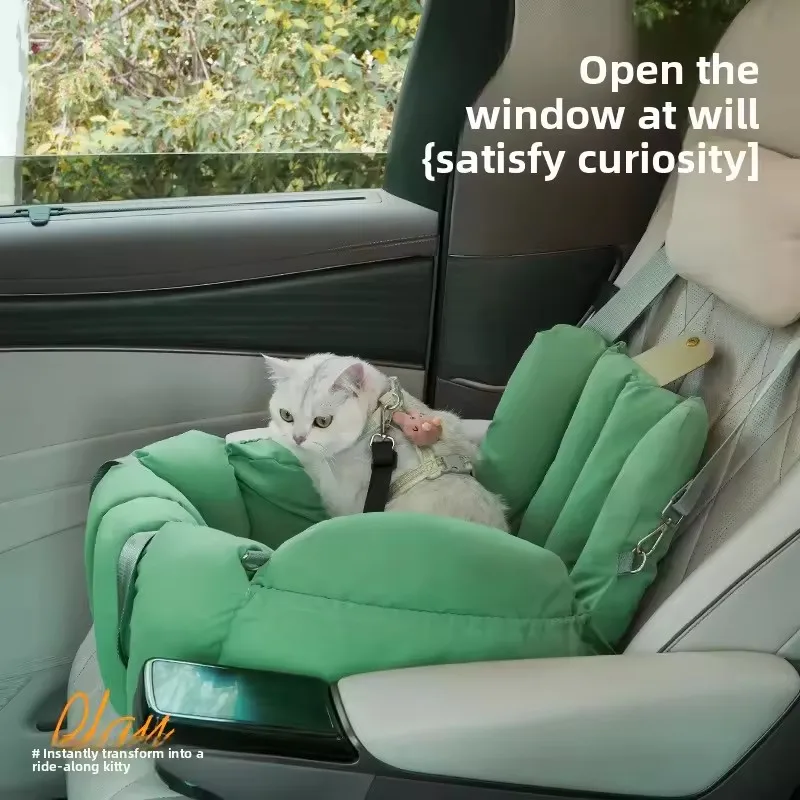 Transportínbolso acolocado 2 en 1 para gatos y perros – Viaje en coche - imagen 5