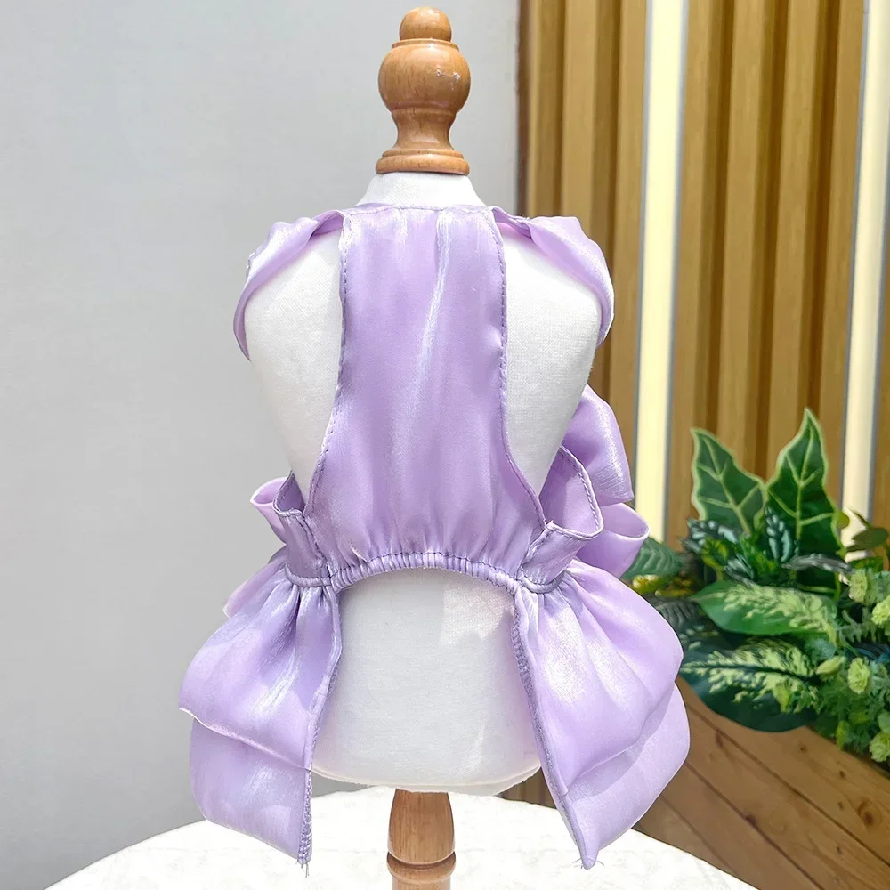 Sphynx vestido completo con lazo para gato, ropa de boda para mascotas, falda para gatitos, disfraz para mascotas - imagen 5