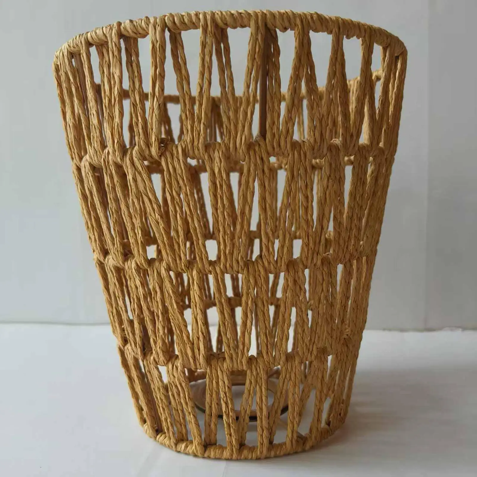 Lámpara colgante vintage diseño chino - Pantalla tejida a mano - imagen 4
