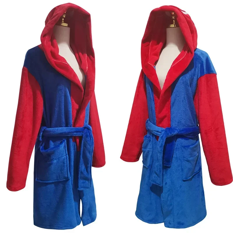 Juego Super Marios Bros pijamas figura de Anime Luigi disfraz Cosplay adultos niños pijamas Albornoz ropa de hogar ropa de Halloween regalo - imagen 4