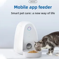 Comedero automático WiFi para gatos y perros con dosificador temporizador