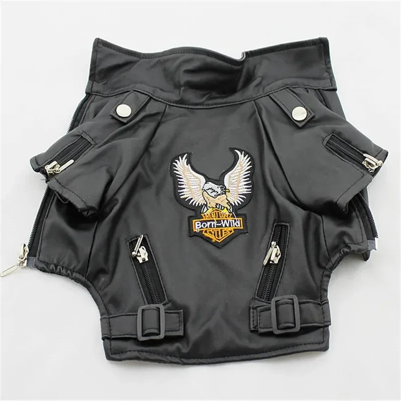 Abrigo para perro pequeño águila gloriosa chaqueta cuero impermeable