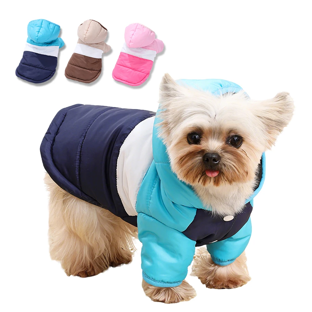 Ropa cálida de invierno con capucha para perros, chaqueta con capucha para cachorros y gatos pequeños, abrigo impermeable a prueba de viento para Chihuahua, disfraz, ropa para mascotas