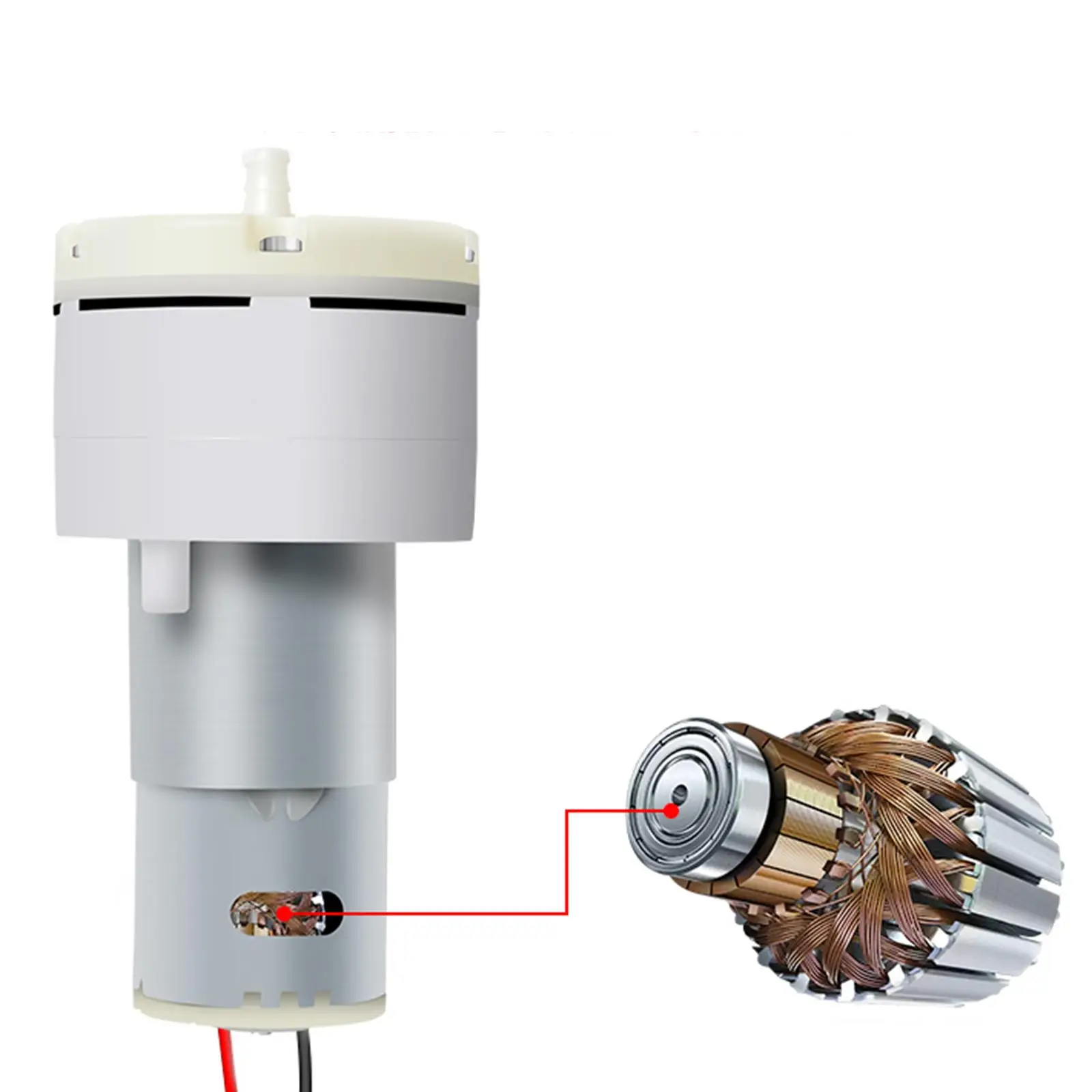 Bomba de aire portátil para acuario con difusor de oxígeno, accesorios para burbujas Airstone - imagen 5