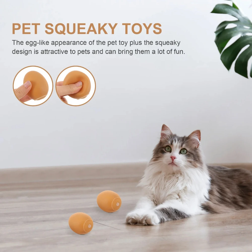 5 uds. De juguetes para perros pequeños y chillones de dibujos animados para perros pequeños, tenis para mascotas para perros, chirriadores pequeños, huevos