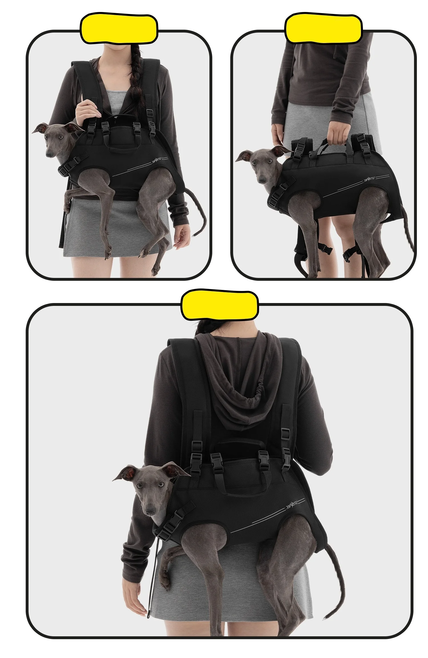 Arnés de elevación para perros, mochila para perros de cuerpo completo, arnés, mochila de emergencia para discapacitados, lesiones en las articulaciones antiguas, mochila para perros, arnés portador - imagen 2