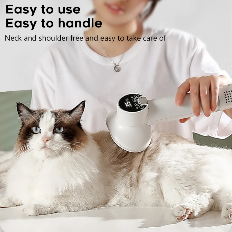 Secador de pelo inteligente para Perros y gatos, cepillo para quitar el pelo, peine, SUMINISTROS DE ASEO - imagen 5