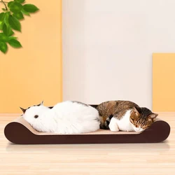 Alfombrilla rascadora cartón para gatos – Protege sofá y cama
