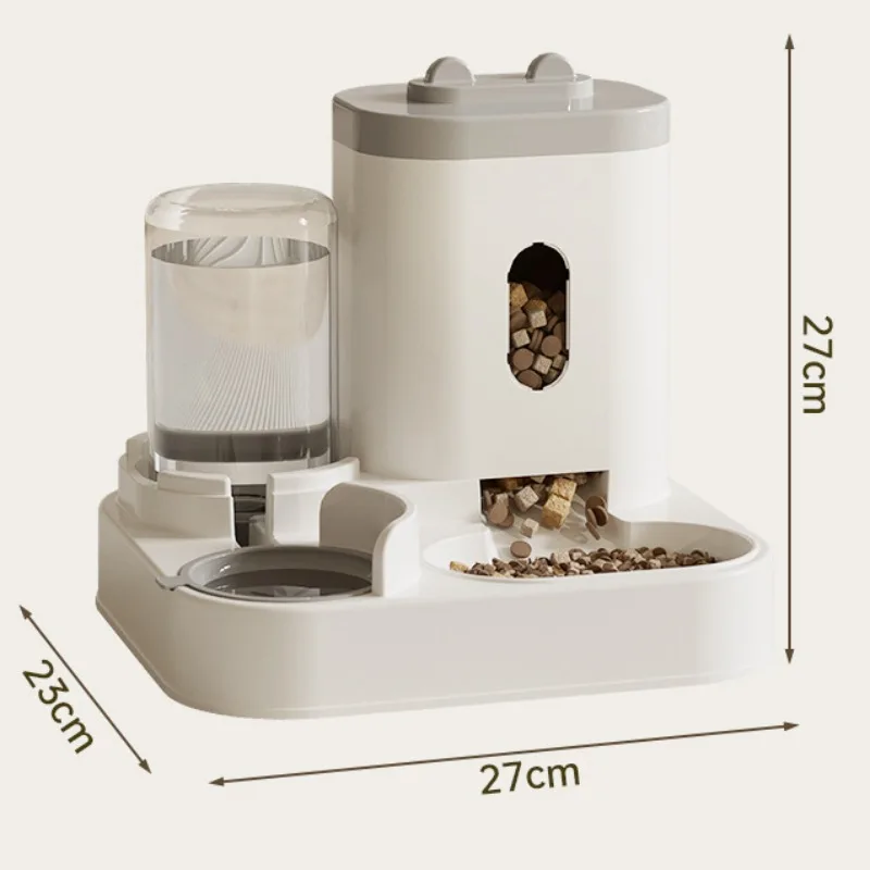 Dispensador de agua para mascotas, comederos de comida para perros, fuente de agua para gatos, dispositivo de almacenamiento de granos para gatitos en casa, cuencos de alimentación de plástico para cachorros - imagen 5