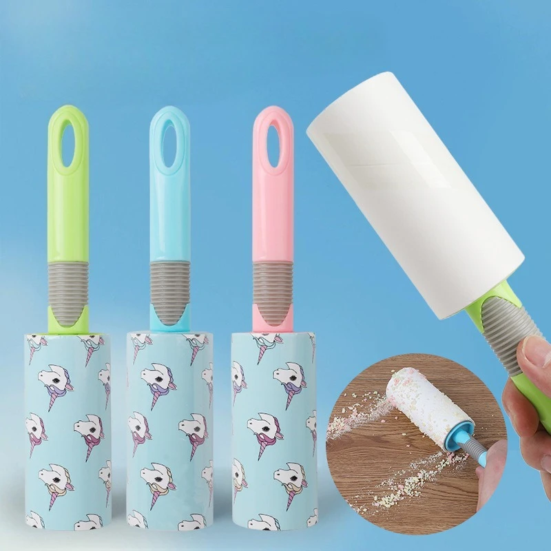 Rodillo adhesivo de pelusa autolimpiante, cepillo para quitar el pelo de mascotas, cepillo para quitar el pelo del perro y el gato del sofá, alfombra y ropa