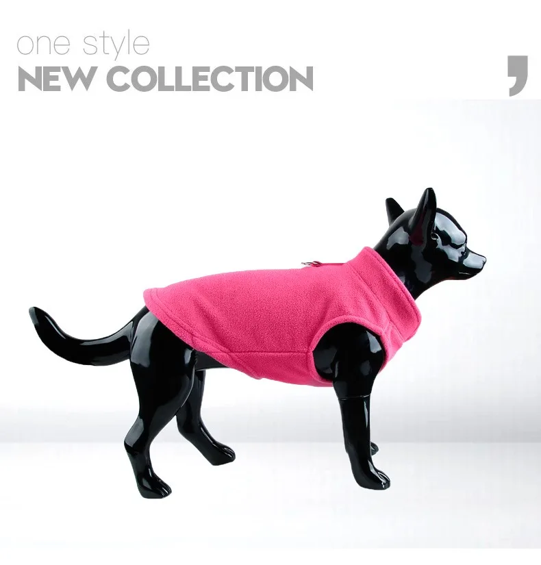 Ropa cálida de lana para perros, chaqueta para perros, chaleco con anillo en D para perros pequeños y gatos, disfraces de Bulldog Francés, abrigo para Chihuahua - imagen 5