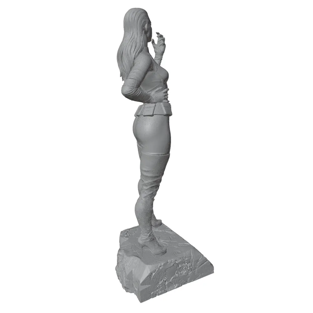 Figura coleccionable anime GK 1/24 - miniatura 3D gris, sin montar - imagen 3