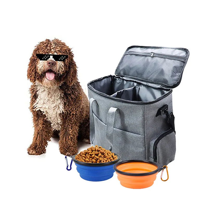 Carrying Bag Pet Travel With Snacks Breathable Dog Backpack Professional Pooch Training Feeder Handbag Hiking Camping Supplies - imagen 2