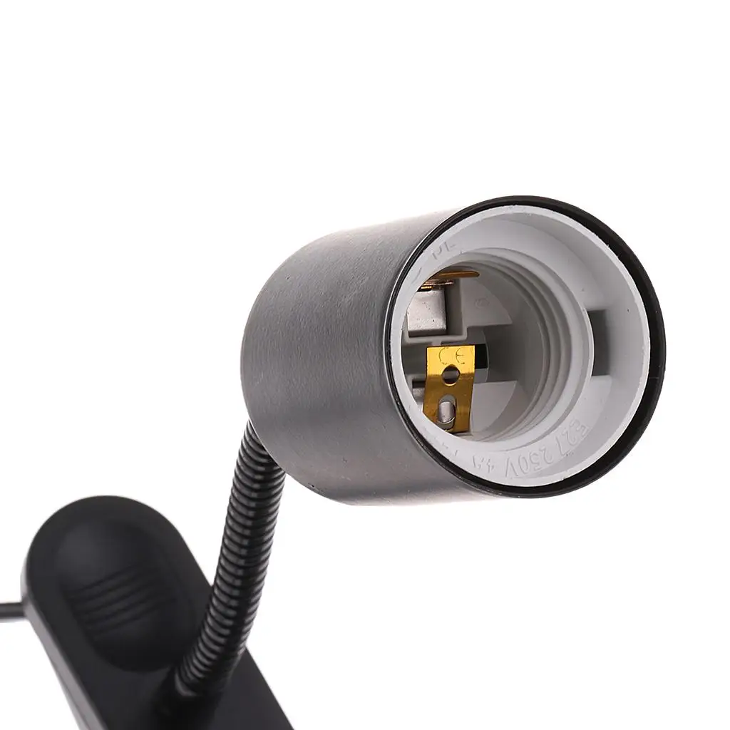 Terrarium Mounted E27 Reptile Lamp Holder for Heat Light UVB Infrared Basking Light Bulbs, UK Plug