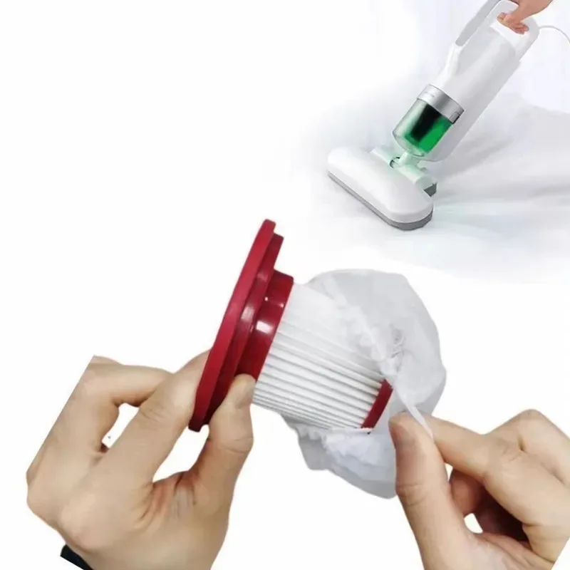 Cubierta de tela no tejida lavable, cubierta protectora de filtro de aspiradora desechable de 20 piezas para accesorios de aspiradora de mano - imagen 5