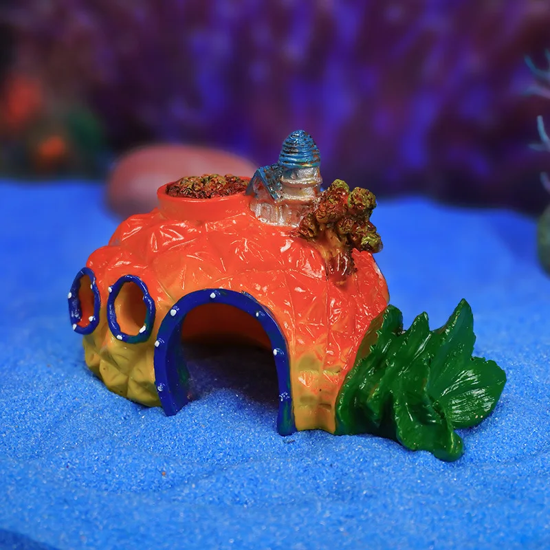 Decoración de pecera de resina, decoración bonita para acuario, adornos de micropaisaje, Mini suministros decorativos para pecera, 1 ud. - imagen 4