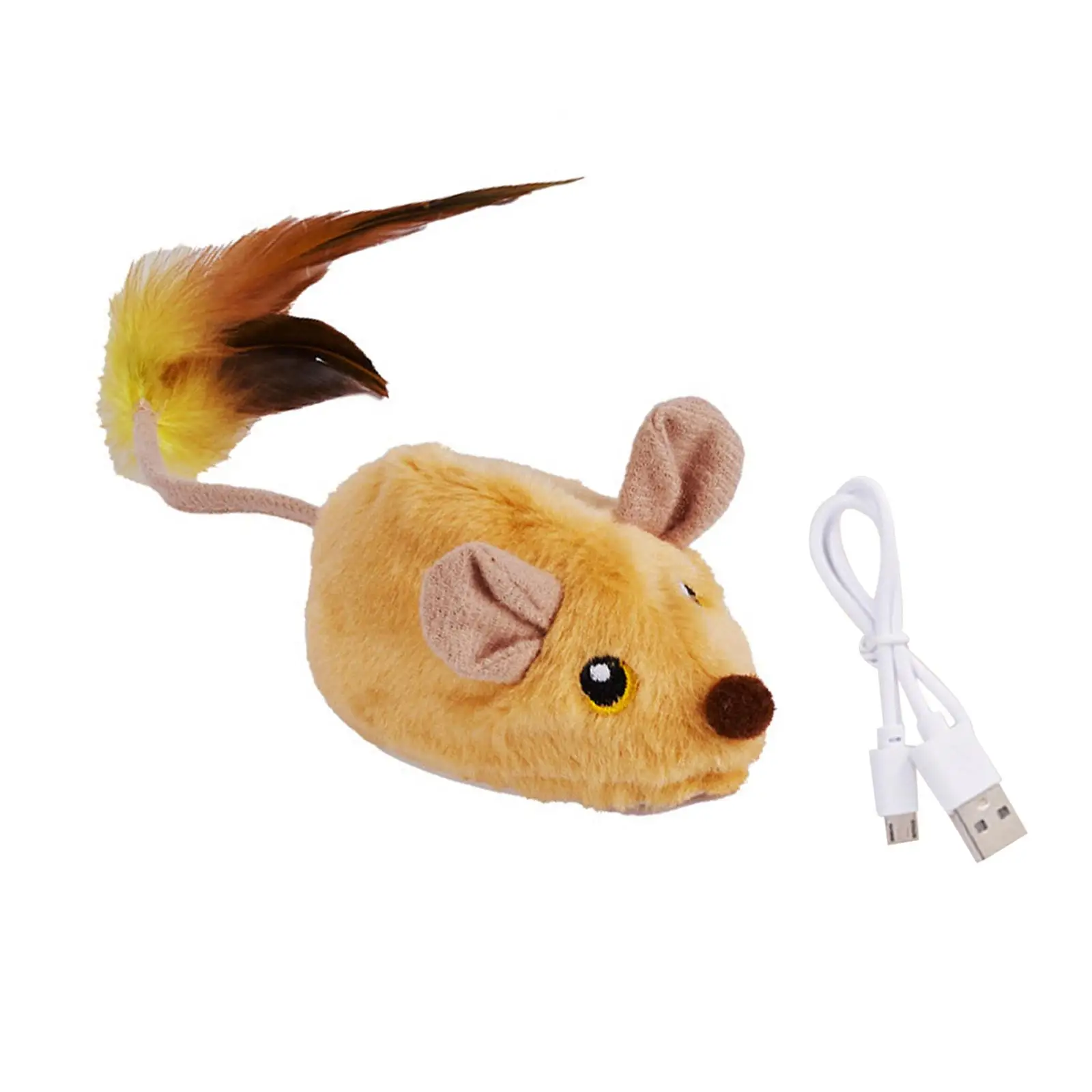 Interactive Cat Toy Cat Toy Mice Exercise Chaser Dogs Automatic Moving Mouse