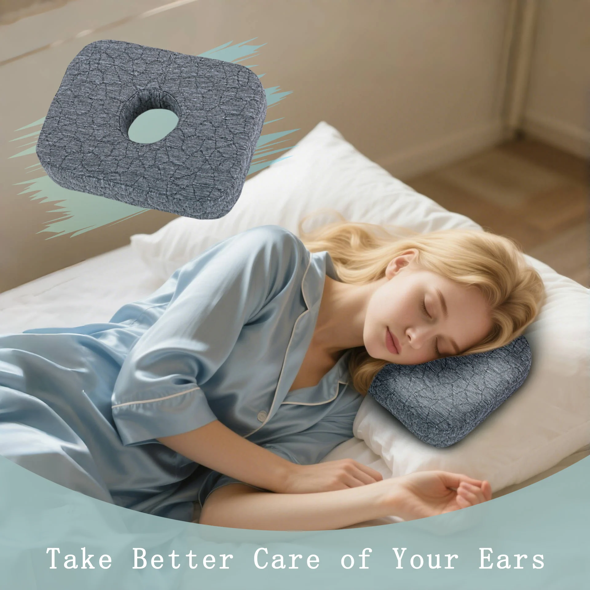Almohada de reposo para orejas de gatos y perros