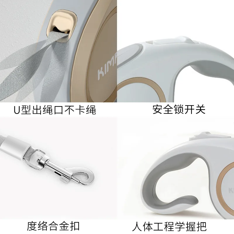 Correa retráctil automática para mascotas, correas para perros Corgi y gatos, correa portátil para caminar para perros, suministros, productos para mascotas - imagen 3