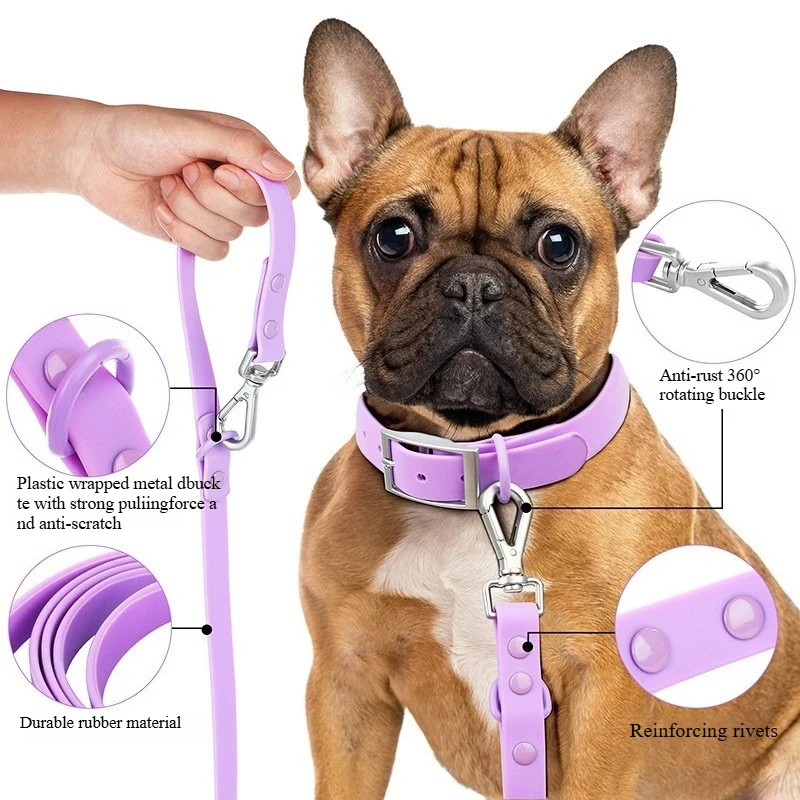 Correa para mascotas, Collar antideslizante y transpirable, cordón en el pecho, bolsa de basura, juego de almacenamiento, arneses de viaje para mascotas, suministros, accesorios - imagen 3