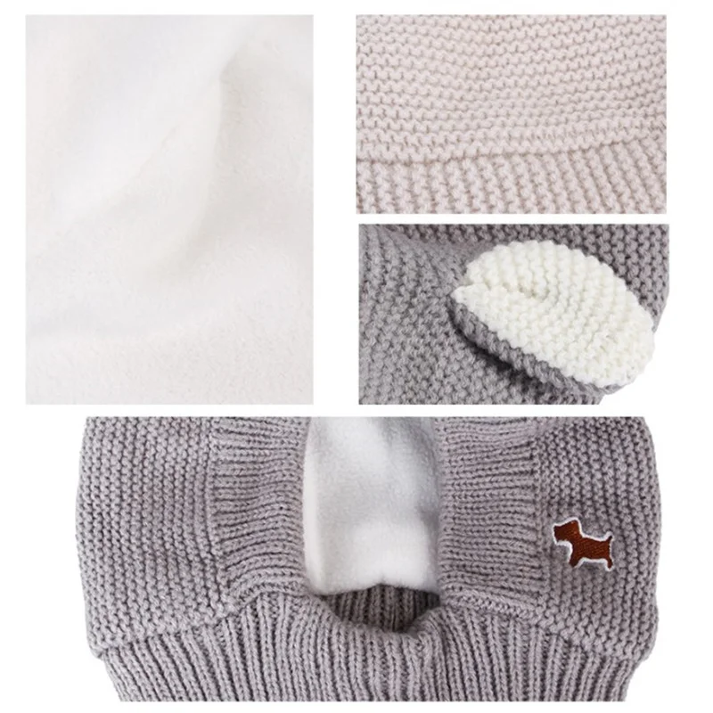 Orejeras silenciosas para perros medianos y grandes, protección contra el ruido, gorro de punto para aliviar la ansiedad, orejeras cálidas para invierno, novedad - imagen 3