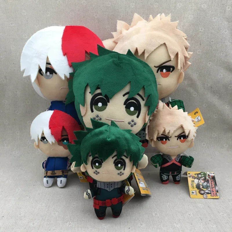 Peluche My Hero Academia - Izuku Midoriya, Bakugou, Todoroki