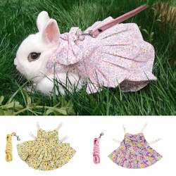 Vestido falda de chinchilla para conejos y gatos pequeños con hebilla