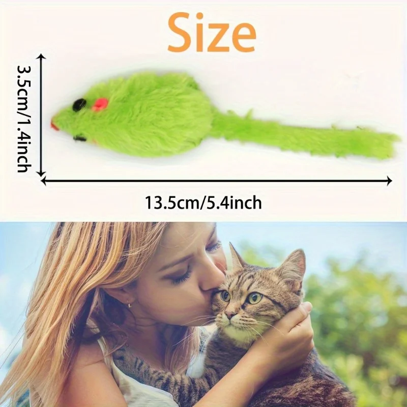 Paquete de 25 juguetes de peluche para gatos, ratones pequeños, juguetes para gatos en forma de ratón, juguetes interactivos para ratones adecuados para juegos agresivos y deportes - imagen 4