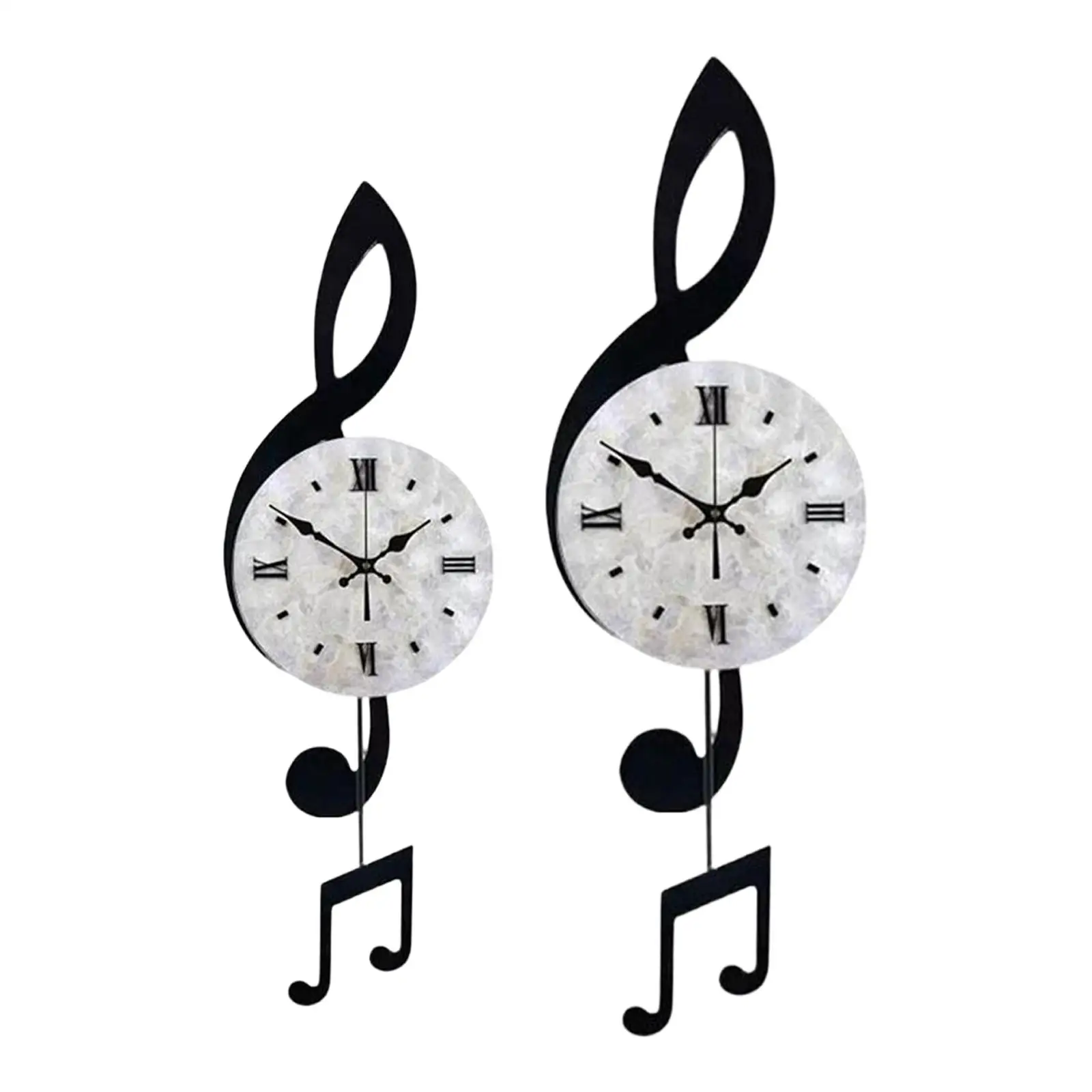 Reloj de pared con nota musical, reloj colgante, nota acrílica decorativa moderna, arte para sala de estudio, escuela, guardería, granja - imagen 2