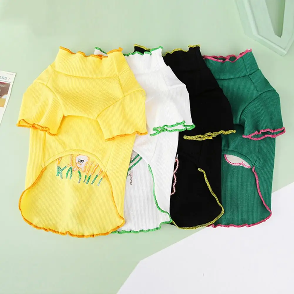 Camiseta con estampado de dibujos animados para perro, disfraz de cachorro de manga corta, dos patas, ropa para el hogar - imagen 5