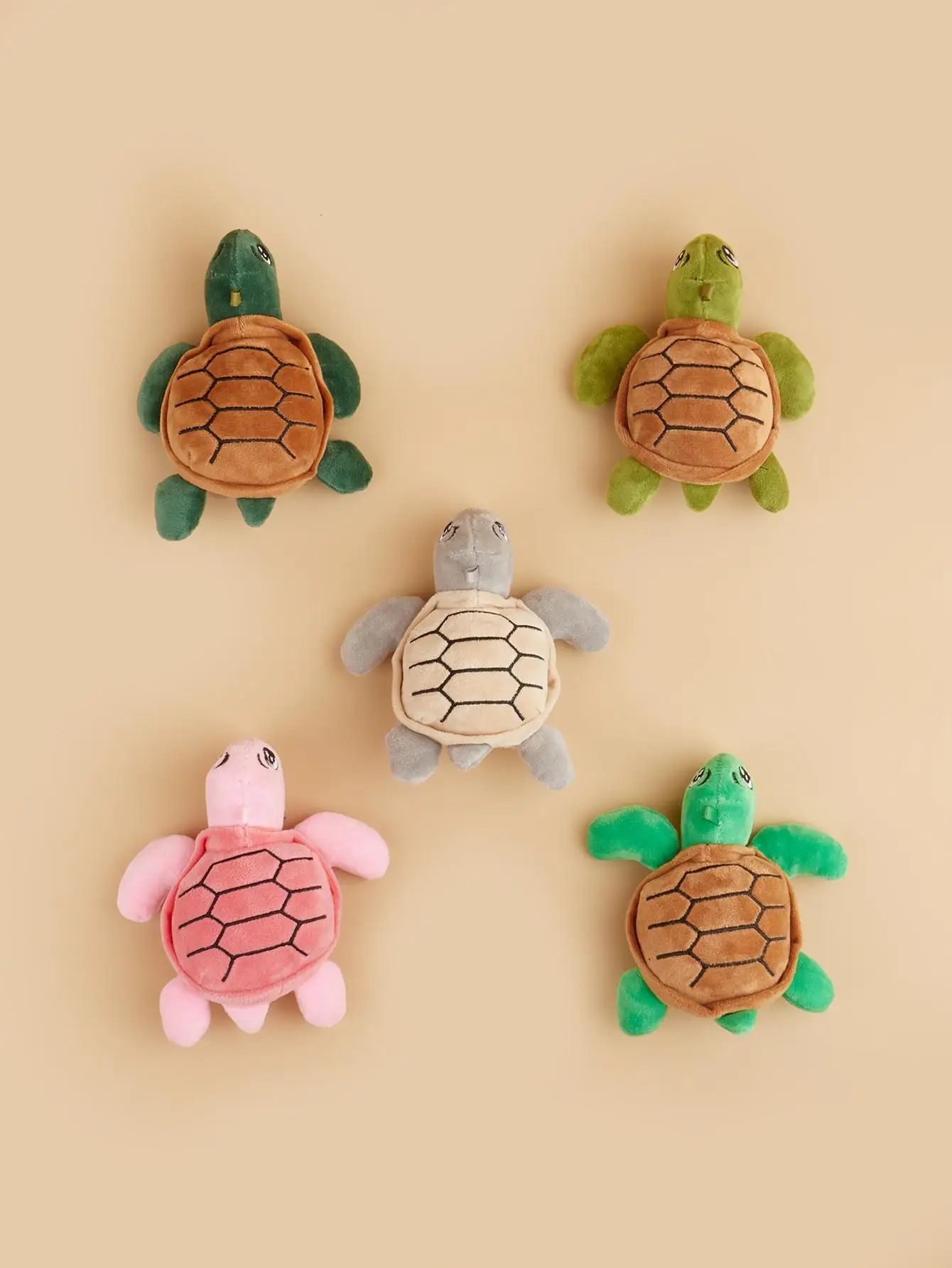 Juguete de peluche chirriante con dientes para moler mascotas, diseño de tortuga de Color aleatorio, juguete para masticar duradero para suministro interactivo para perros, 1 ud. - imagen 3