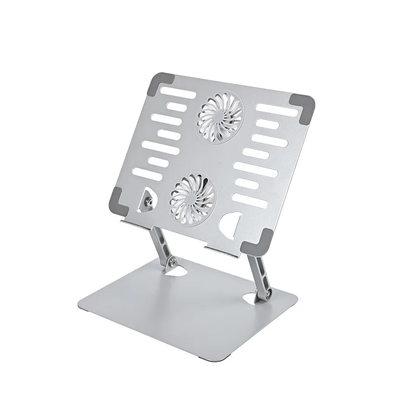 Soporte de refrigeración ajustable para computadora portátil con 2 ventiladores silenciosos Diseño ergonómico plegable para todos los portátiles Perfecto para juegos, DJ, oficina
