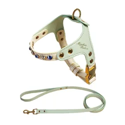 Arnés para gatos con correa – Diamantes, reflectante y ajustable