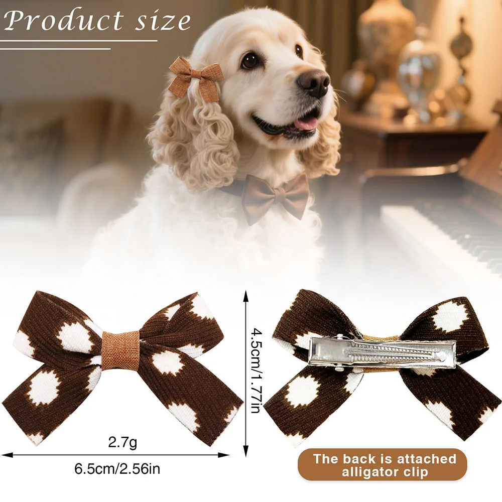 Pinzas para el pelo para perros pequeños, 50ps, suaves y cómodas, lazos para el pelo para perros, accesorios para el cuidado de perros, Clip de aleación, accesorios para perros pequeños - imagen 4