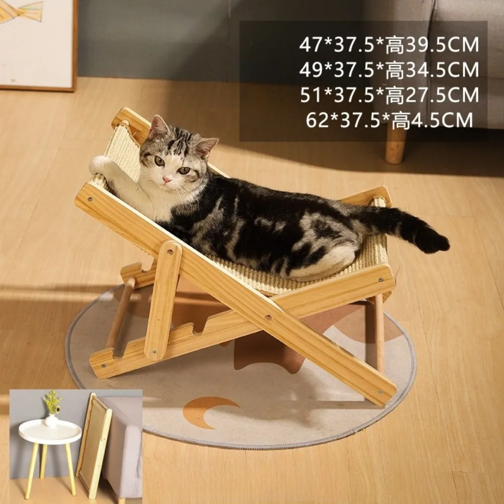 Sillón rascador sisal extensible para gatos – descanso y afila uñas