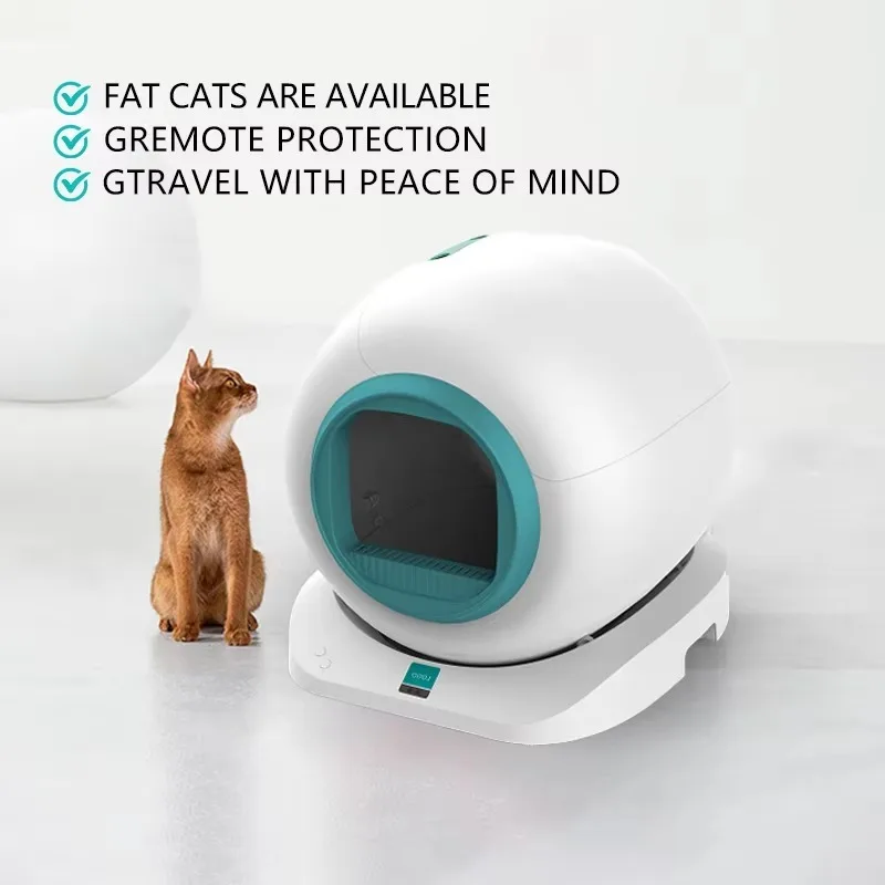 App Controlled Smart Automatic Cat Litter Box ABS Plastic with Accessories for Small Animals - imagen 4