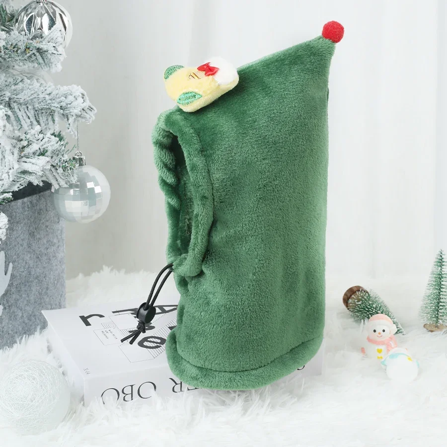 Bonés de flanela para animais de estimação são perfeitos para cães Roupas de Natal permitiendo seus animais de estimação com um Natal quente no inverno frio - imagen 4
