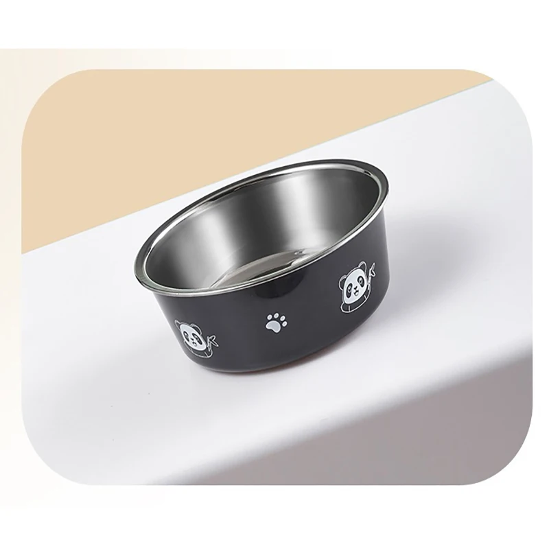 Cuencos de agua y comida para perros grandes y pequeños, cuencos con fondo de goma antideslizante, cuenco de alimentación para mascotas con aislamiento de doble pared - imagen 4
