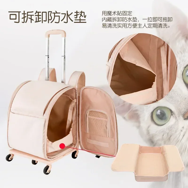 Mochila transportín impermeable para gatos y perros – Ligera y plegable - imagen 4