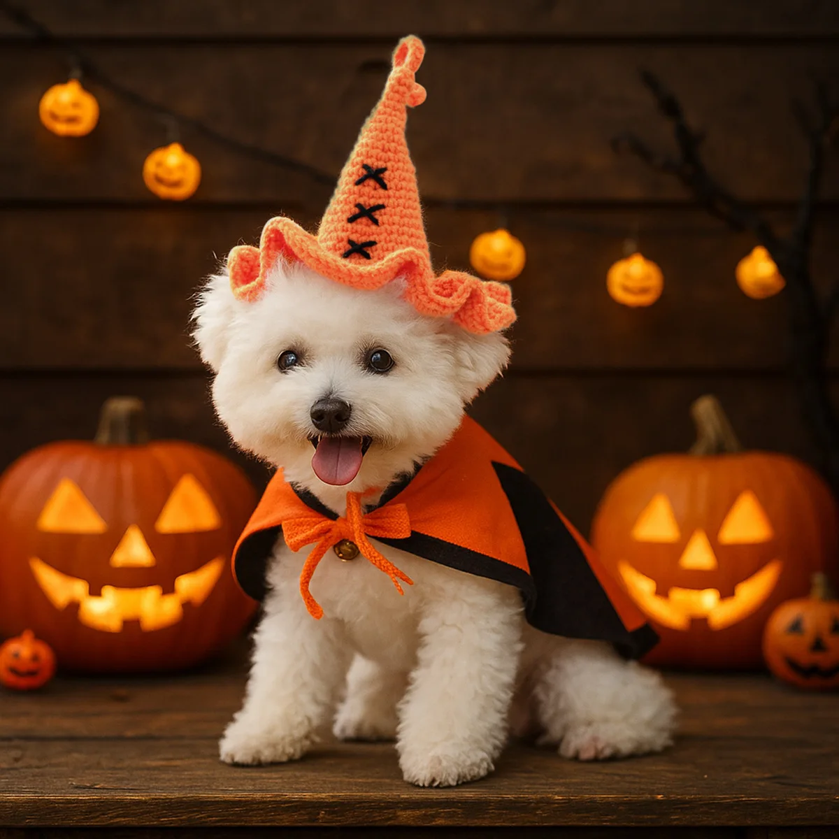 Gorro tejido para mascotas, accesorio bonito para perros pequeños, gorro de lana para Halloween, accesorios para perros pequeños, accesorios para cachorros