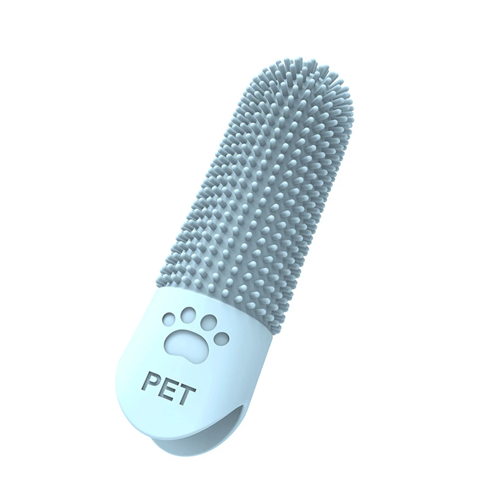 Cepillo dental de silicona para gatos y perros – Elimina sarro - imagen 2