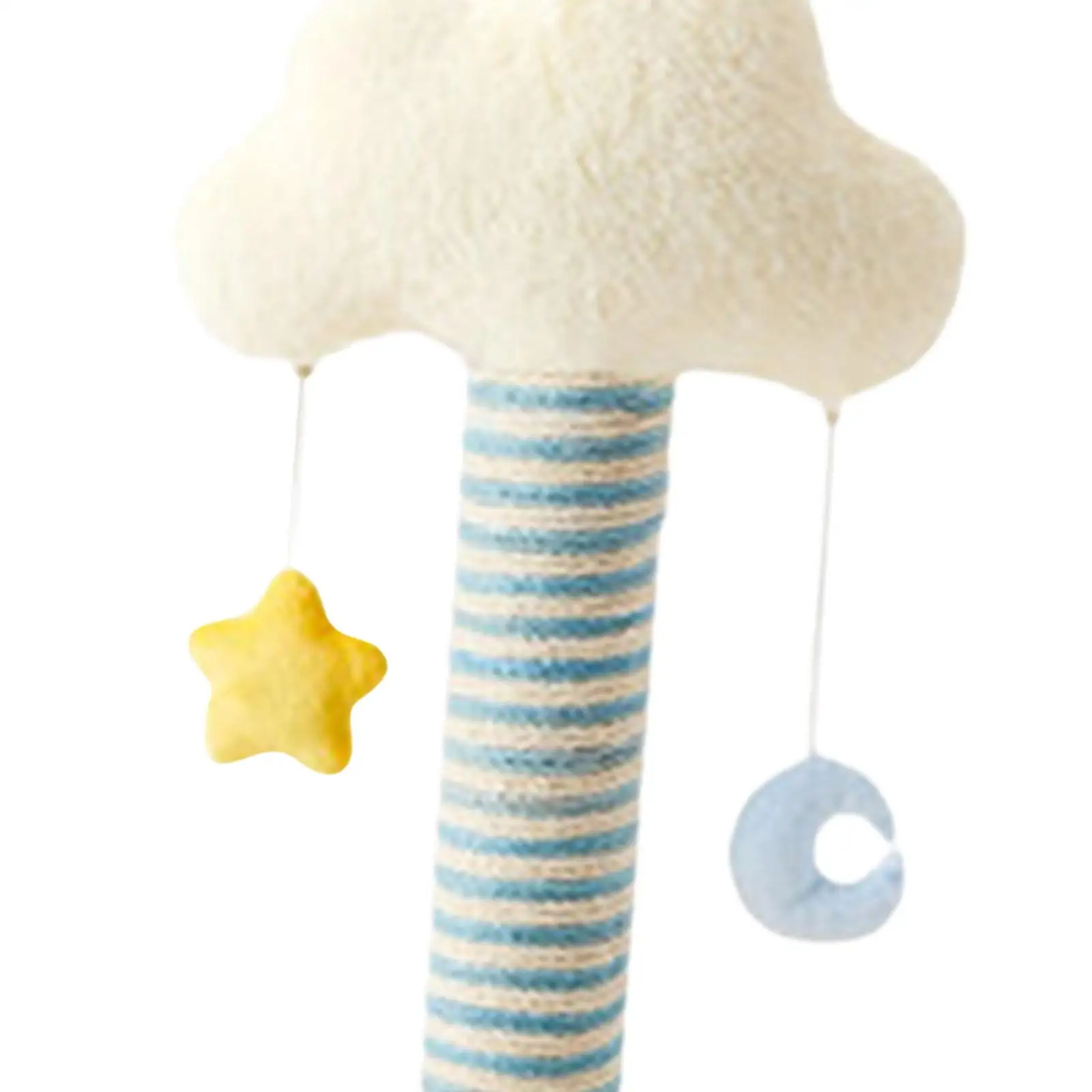 Cat Tree Cat Play Activity Cute Furniture Protector Cat Climbing Tower with Moon Stars Play Ball Toys for Kitty Activity Center